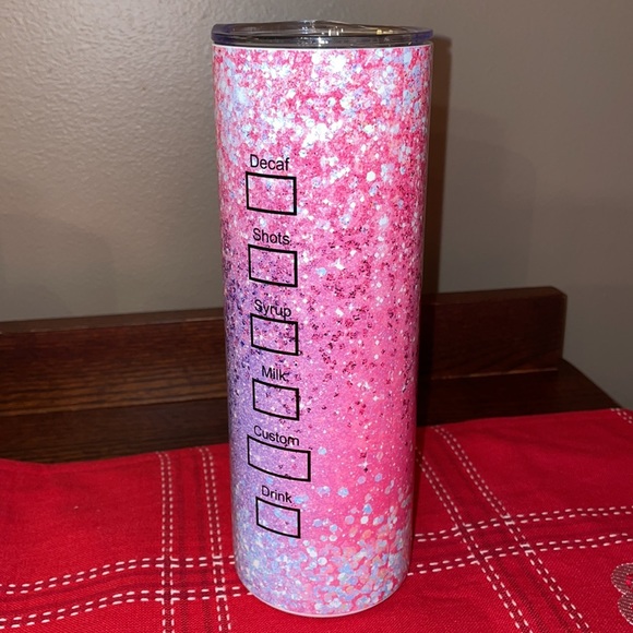 Starbucks Opal Geode Glitter 20oz Skinny Tumbler - Picture 4 of 7